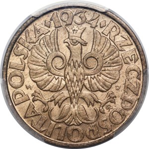 5 groszy 1934 - WYŚMIENITA - NAJRZADSZA