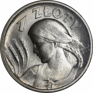 1 Złoty – Frau und Ähren, 1925, London