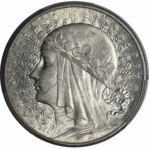 10 zlotých – Ženská hlava, 1932, BZM