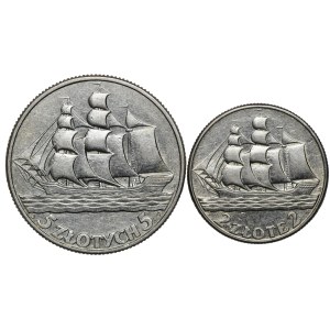 SET in scatola: 5 zloty e 2 zloty “Veliero”