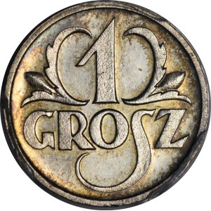 1 grosz Trial Coin, 1927 - SILVER