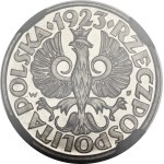 1923 20 groszy Trial Coin - MIRROR FINISH, Type II