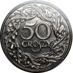 PRÓBA 50 groszy 1923 - LUSTRZANA