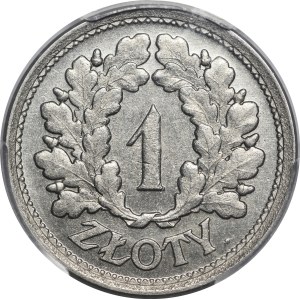 Probeprägung 1 Złoty 1928 – ohne Aufschrift „Probe“ – NICKEL