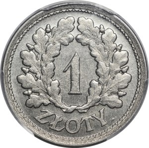 PRÓBA 1 złoty 1928 - bez napisu próba - NIKIEL