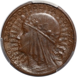 Probeprägung 20 Złoty „Frauenkopf“ 1925 – BRONZE