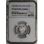 1 zloty, 1981 - MIRRORED