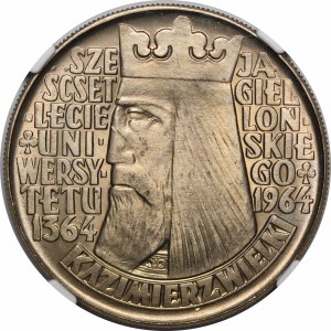 10 zlotych Casimir the Great 1964