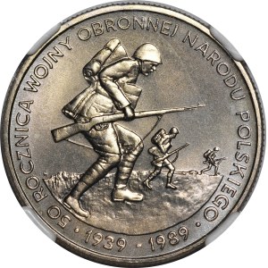 500 złotych 50. Rocznica Wojny Obronnej Narodu Polskiego 1989