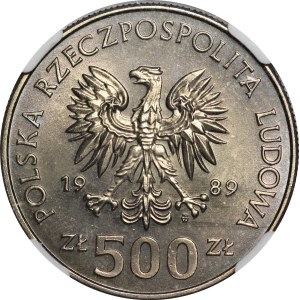 500 złotych 50. Rocznica Wojny Obronnej Narodu Polskiego 1989