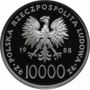 10,000 zlotys John Paul II 1988 – 10 Years of the Pontificate