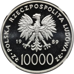 10000 złotych Jan Paweł II - Kratka 1989