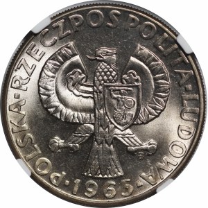 Próba 10 złotych Siedemset Lat Warszawy Syrena 1965 - miedzionikiel