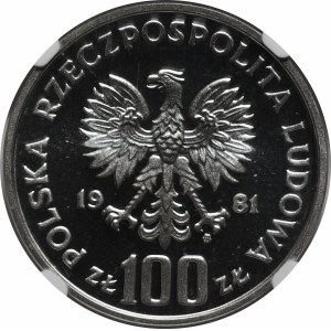 1981 Sikorski 100 zlotych Trial Coin - Silver