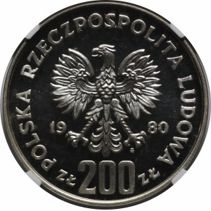Próba 200 złotych Bolesław Chrobry 1980 - srebro