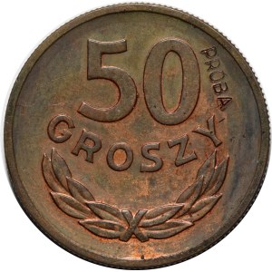 1949 50 groszy Trial Coin - COPPER