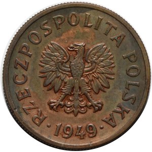 1949 50 groszy Trial Coin - COPPER