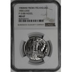 Zkušobná minca z niklu 20 zlotých 1980 1905 – Łódź