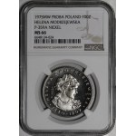 100 zlotych Nickel Trial Coin, 1975: Helena Modrzejewska—Bust