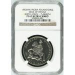NICKEL-PROBEMÜNZE 200 Złoty 1983 300 Jahre zur Befreiung Wiens – zu Pferd