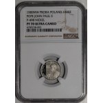 PRÓBA NIKIEL 1000 złotych 1989 Jan Paweł II - popiersie na tle kratki