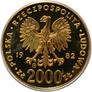 2000 złotych 1982 Jan Paweł II