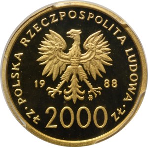 2000 złotych 1988 Jan Paweł II - X Lat Pontyfikatu