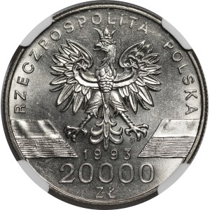 20,000 zlotys, 1993, Swallows