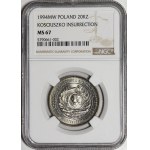 20,000 zlotys 1994 75th Anniversary of the Association of War Disabled