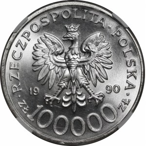 100 000 zlotých, 1990, Solidarita, typ C