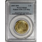 2 zloty 2005 Plachetnica