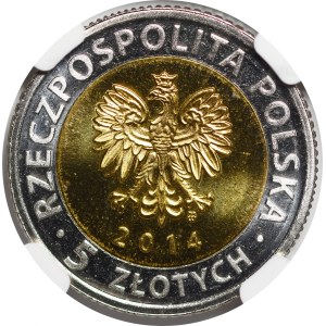 5 Złoty 2014 Königliches Schloss in Warschau