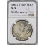 Russia, Nicholas I (1825–1855), 1844 Ruble, St. Petersburg Mint, St. Petersburg