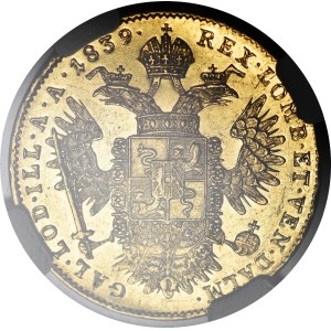 Austria, Ferdinand I (1835–1848), 1 Sovrano 1839A, Vienna