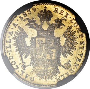 Austria, Ferdynand I (1835-1848), 1 Sovrano 1839A, Wiedeń