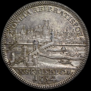 Niemcy, Franciszek I Lotaryński (1745-1765), Miasto Ratyzbona, Talar 1754 ICB