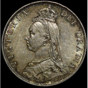 Veľká Británia, Viktória, florín 1887, Londýn