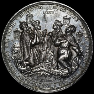 Pologne, Jean III Sobieski, médaille du secours de Vienne de 1683 – pièce rare