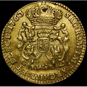 August III of Saxony, 1763 Ducat FWóF, Dresden