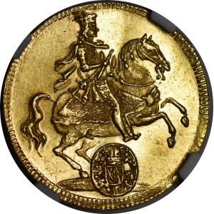 August II the Strong, Vicariate ducat, 1711, Dresden—beautiful