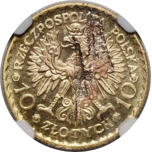 10 zlotych Chrobry 1925 - DESTRUKT