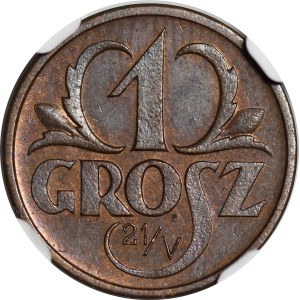 1 grosz Trial Coin, 1925 (21/V) - BRONZE