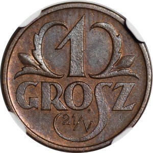 PRÓBA 1 grosz 1925 (21/V) - BRĄZ