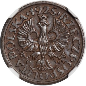 1 grosz Trial Coin, 1925 (21/V) - BRONZE