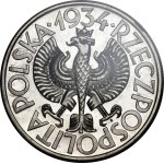 PRÓBA 10 złotych Klamry 1934 - SREBRO - LUSTRZANA