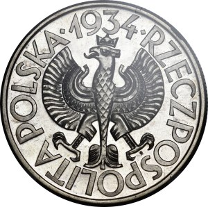 PRÓBA 10 złotych Klamry 1934 - SREBRO - LUSTRZANA