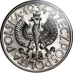 1934 10 zlotych Klamry Trial Coin - SILVER - PROOF