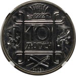 1934 10 zlotych Klamry Trial Coin - SILVER - PROOF