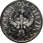 1934 10 zlotych Klamry Trial Coin - SILVER - PROOF