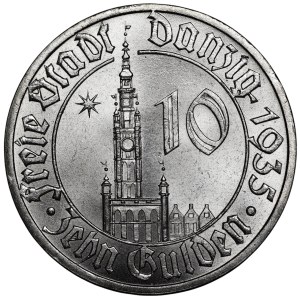 10 guilders, 1935, City Hall - IN EXCEPTIONAL CONDITION